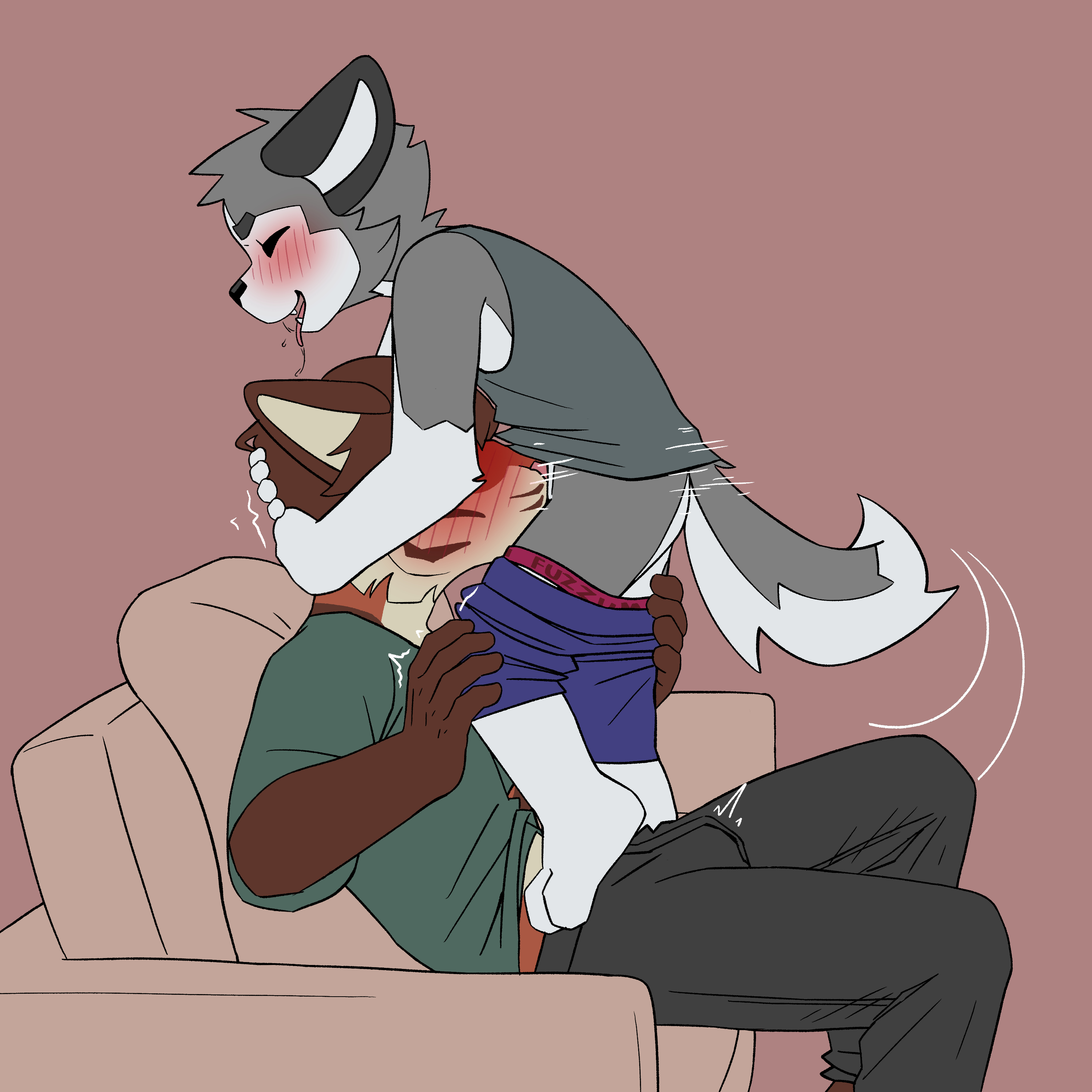 2boys, cub, cub on adult, furry, gay, male/male, minishadefox, small dom big sub, tagme