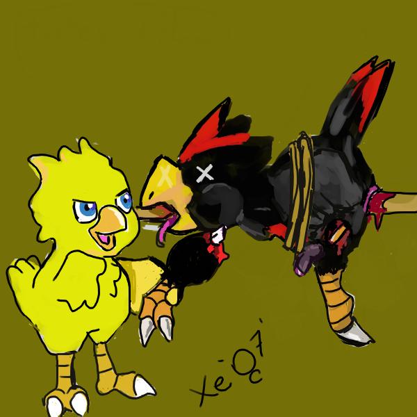 anthro boko chocobo final_fantasy furry male male_only volg xeaneaux