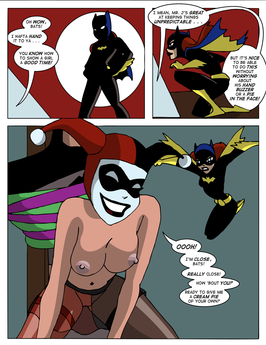 batgirl batman batman:_the_animated_series batman_(series) comic dc_comics dcau faceless_male female fool_me_once great_scott harley_quinn harley_quinn_(classic) human male sharpie_(artist) straight the_new_batman_adventures