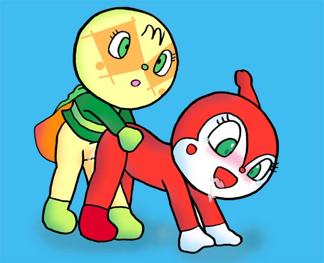 2futas anpanman bottomless cum cum_drip cumshot dokin-chan erection flat_chest futa_on_futa futa_only futa_sans_balls futanari futanari_penetrated futanari_penetrating intersex large_penis melonpanna nude penis tagme