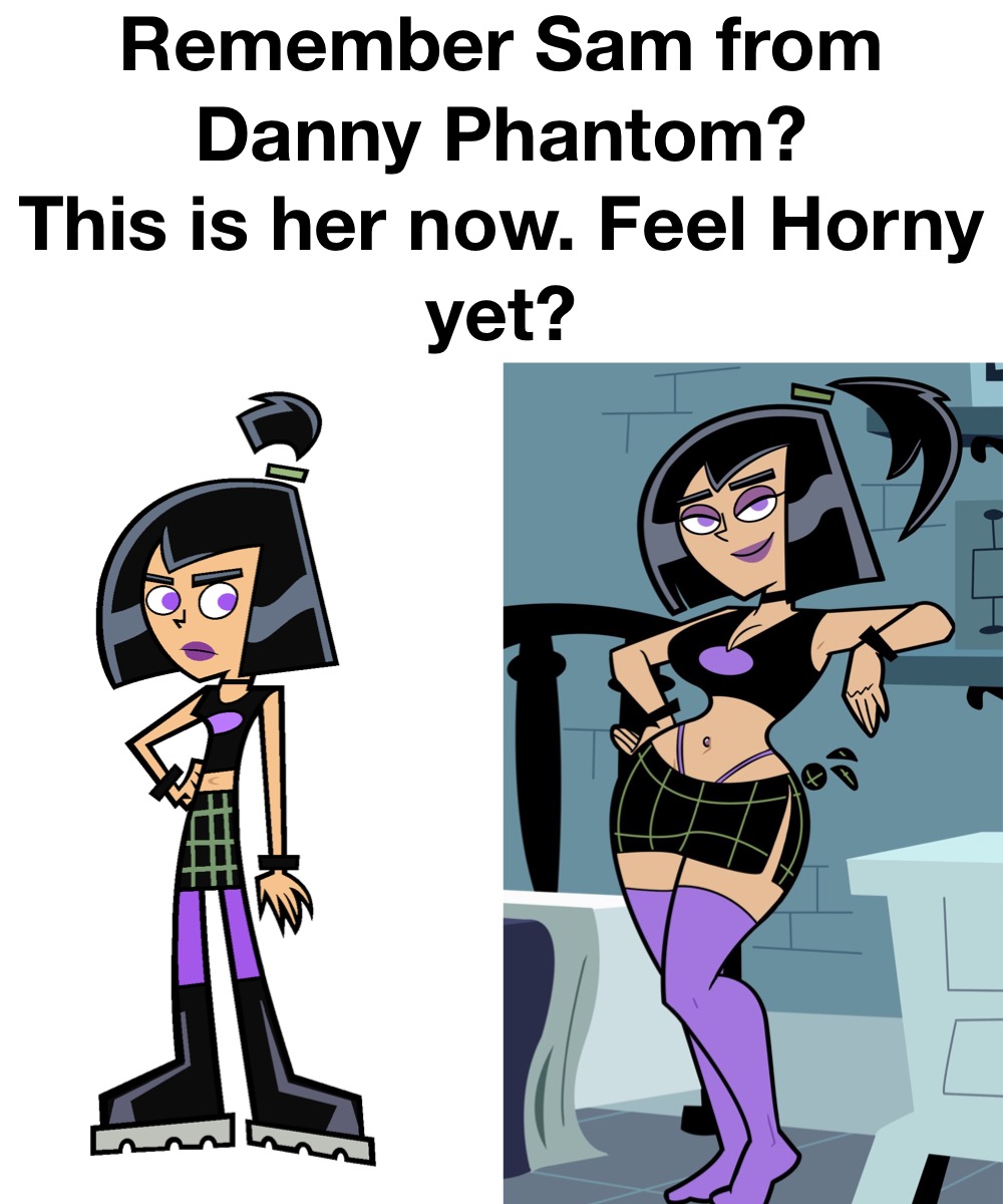 aged_up curvy_figure danny_phantom goth goth_girl milf purple_lipstick sam_manson wide_hips zoda-z