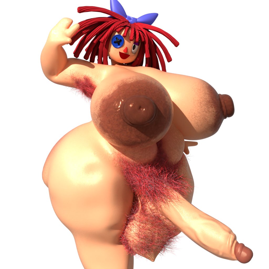 3d, armpit hair, balls, breasts, colored pubic hair, coolbeanoishere, excessive armpit hair, excessive pubic hair, futa armpit hair, futa only, futa pubic hair, futanari, hairy armpits, hairy balls, intersex, large ass, large breasts, large penis, penis, pubic hair, ragatha (coolbeanoishere), ragatha (the amazing digital circus), tagme, the amazing digital circus