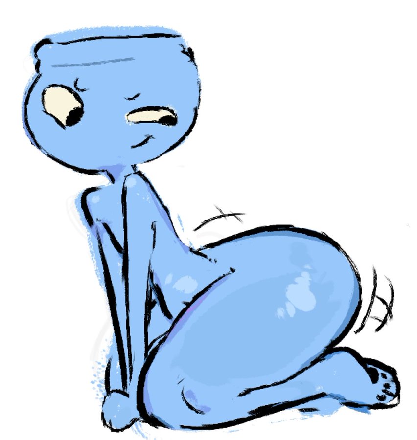 ass, dandy's world, fat ass, femboy, finn (dandy's world), gay, male, male focus, male only, markitstuffed, non-human, non-human only, object head, toony, twerking