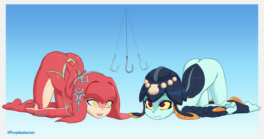 ass_up hypnosis mind_control minette_(skullgirls) mipha monster_girl pendulum purplealacran skullgirls the_legend_of_zelda