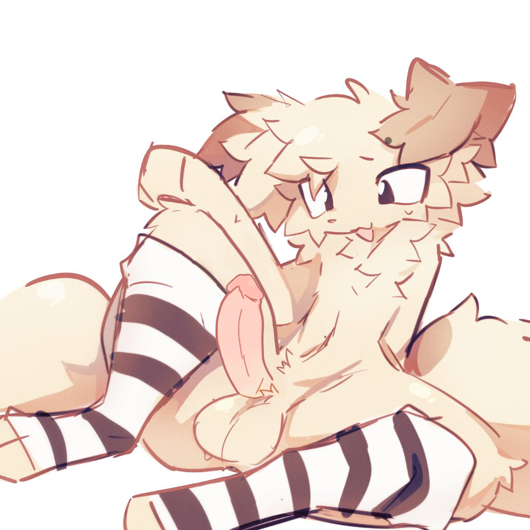 edit, edited, femboy, femboy only, furry, goobysart, jordyn (goobysart), large penis, male, penis, solo, solo femboy, solo male, tagme, thigh highs, thighhighs