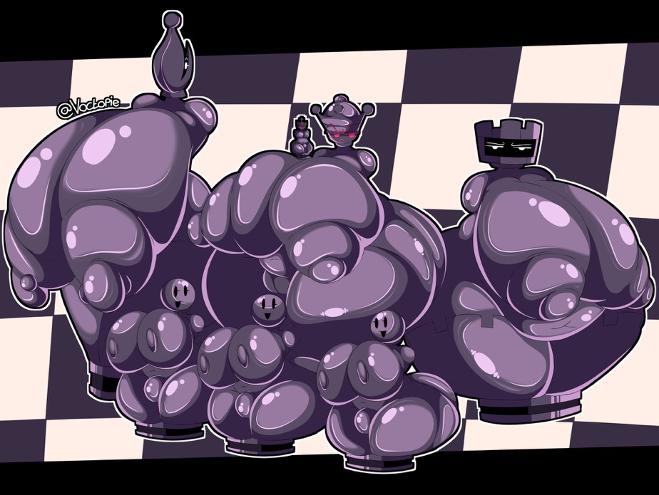 big ass, big breasts, big butt, big thighs, bishop (chess), black body, black eyes, bulge, bulges, chess, chess piece, chubby, chubby female, curvaceous, curvaceous female, curvaceous figure, curves, curvy, curvy body, curvy female, curvy figure, curvy hips, female, female focus, female/female/female/female/female/female/male, futanari, happy, happy female, huge ass, huge breasts, huge butt, huge thighs, hyper, hyper ass, hyper breasts, hyper butt, king (chess), knight (chess), large ass, large breasts, large butt, large thighs, larger female, larger female smaller male, male, massive ass, massive breasts, massive butt, massive thighs, mean, mean look, morbidly obese, morbidly obese female, multiple females, multiple girls, naked, naked female, naked male, nude, nude female, nude male, plump, plump ass, plump breasts, plump butt, plump pussy, plump thighs, pussy, queen (chess), red eyes, rook (chess), smaller male, smaller male larger female, voctopie, voluptuous, voluptuous body, voluptuous female
