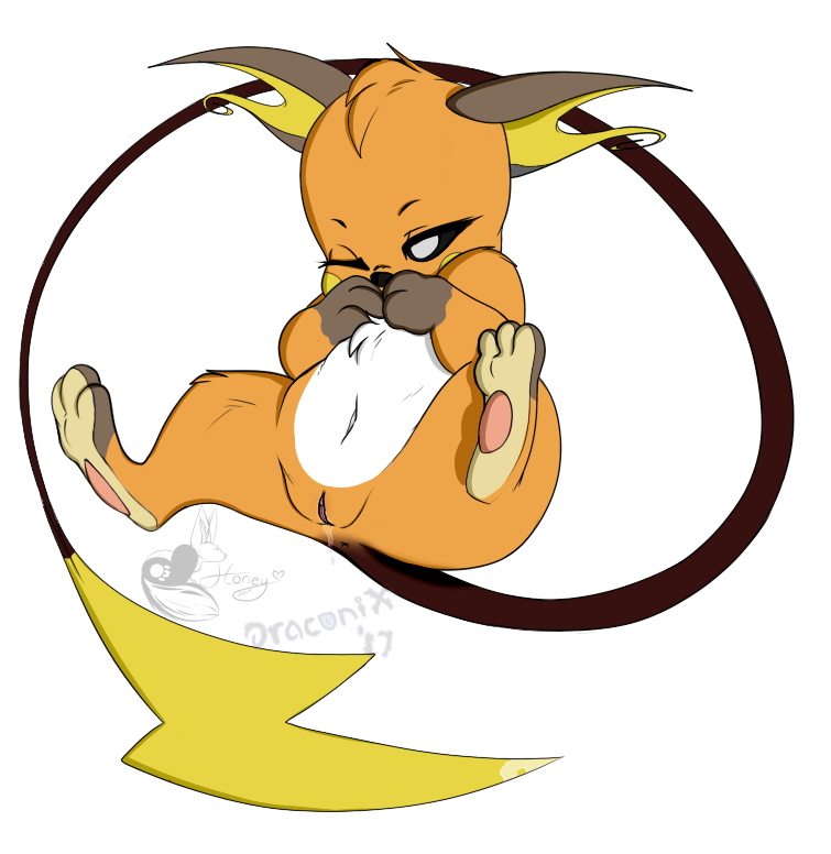 alpha_channel feral fur honeyfox itsdraconix nintendo one_eye_closed paws pokemon pokemon_(species) pussy raichu video_games wink