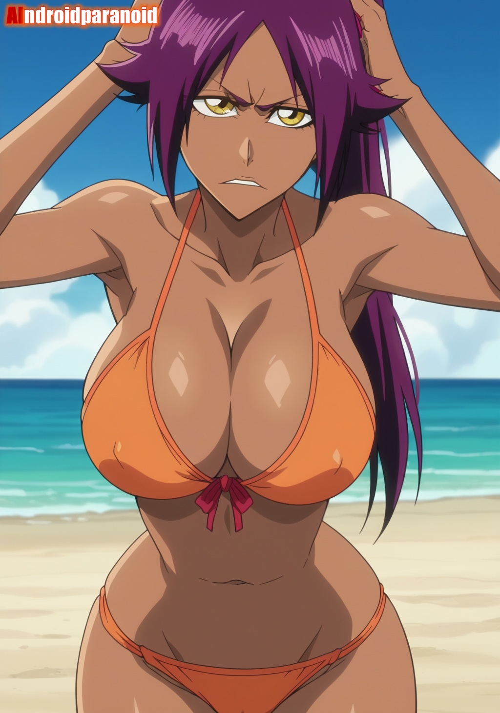 1girls ai_generated aindroidparanoid ass big_ass big_breasts big_butt bikini bleach breasts busty cleavage curvy cute dark_skin fat_ass female female_only hair hi_res hips huge_ass huge_breasts human large_ass large_breasts legs narrow_waist ponytail shihouin_yoruichi slim_waist tagme thick_ass thick_thighs voluptuous waist wide_hips