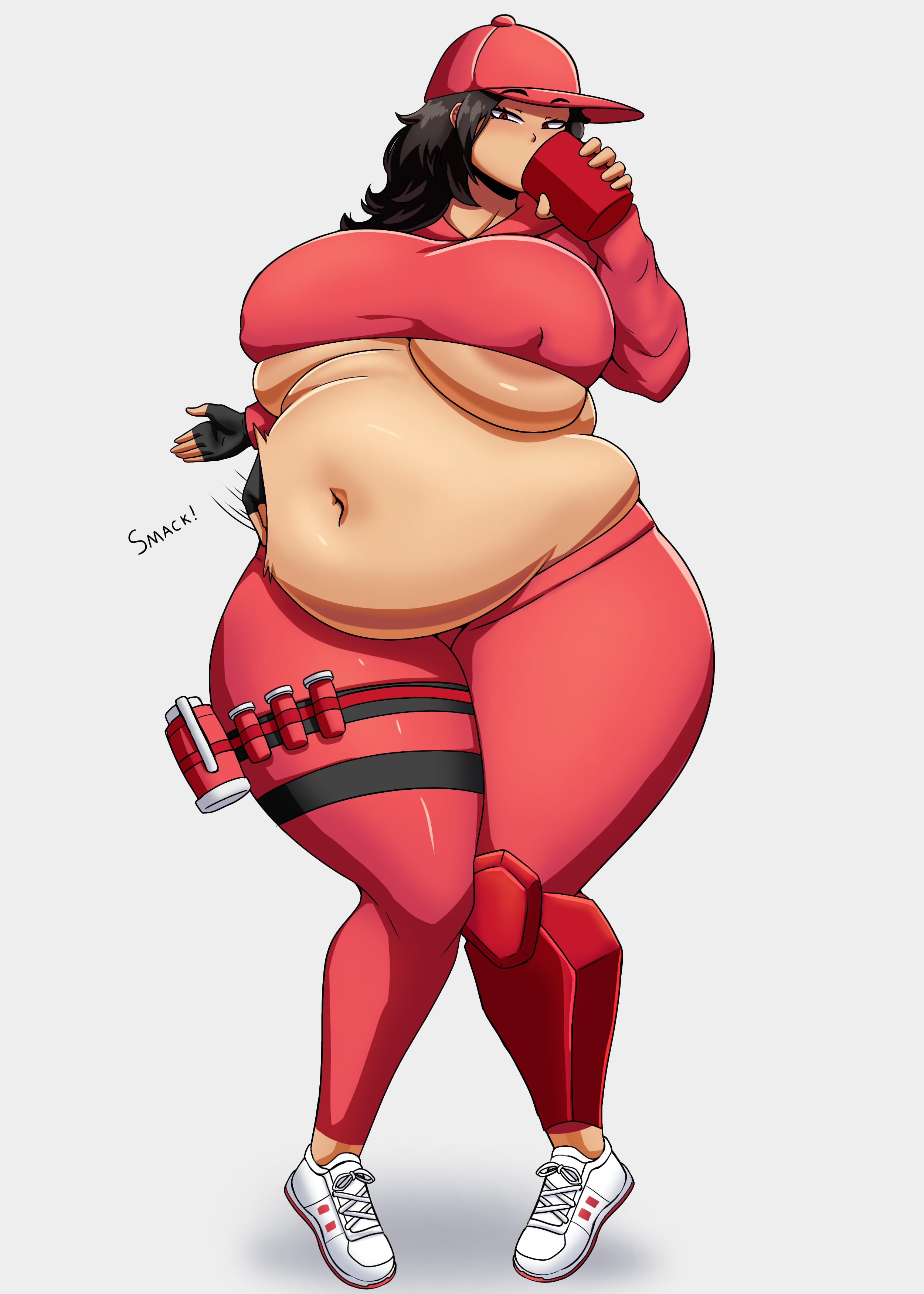 1girls, areola slip, bbw, breasts, chocofl4n, chubby, chubby female, female, female only, fortnite, huge belly, huge breasts, human, large breasts, overweight, overweight female, revealing clothes, ruby (fortnite), solo, solo female, standing, tan body, thick thighs, tight clothing, underboob, voluptuous, weight gain, wide hips