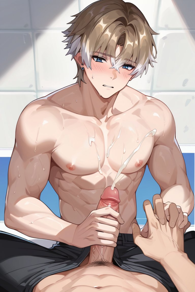 ai generated, ai kira1 1, gay, male, male only, tagme, wuthering waves, xiangli yao (wuthering waves), yaoi