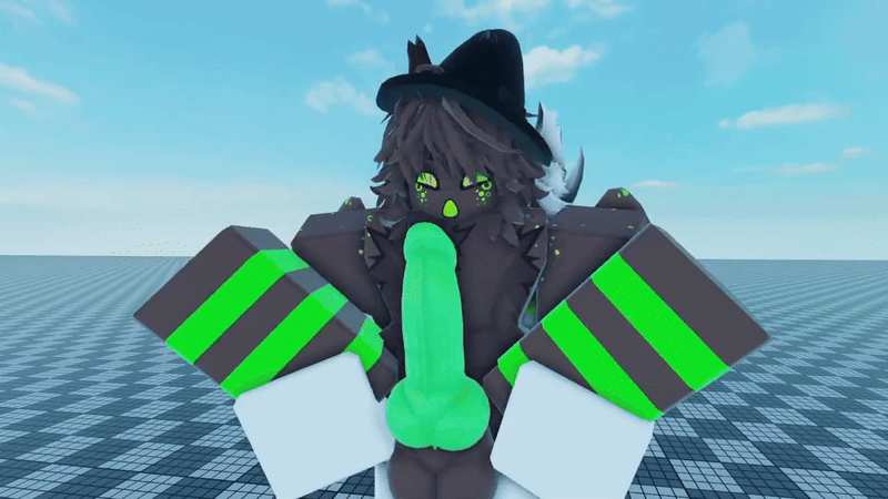 2boys, 3d, anal, anal sex, animated, artist request, balls, baseplate, big balls, big penis, carrying, carrying partner, cute, furry, gay, gay sex, gif, green penis, huge cock, kaiju paradise, knot, knotted humanoid penis, legs held open, male, oc, penis, reverse stand and carry position, reverse suspended congress, roblox, roblox game, robloxian, sex, source request, spread legs, tagme, witch hat, witchbrew (kaiju paradise), yaoi