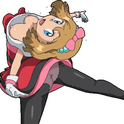 1girls alternative_outfit areolae ass bloggerman blue_eyes breasts dancing dress eyelashes human human_only nintendo nipples panties pantyhose pokemon pokemon_xy serena_(pokemon) showcase_outfit solo sweat