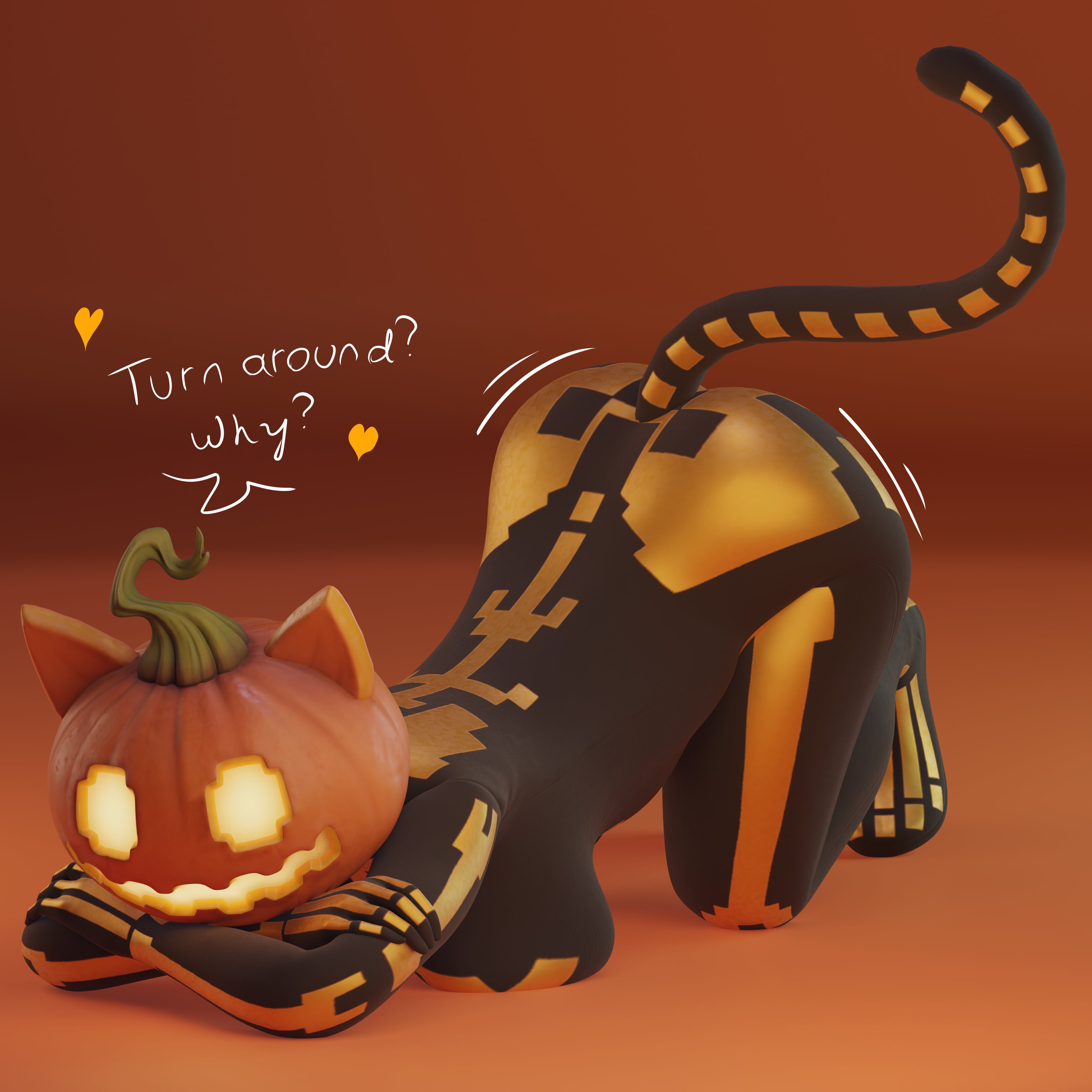 1girls, 2025, 3d, arms crossed, ass, ass focus, breasts, english text, epic games, face down ass up, feline, female, fortnite, fortnite: battle royale, full body, furry, jack-o'-lantern, macu031, pumpkin head, solo, solo female, spice (fortnite), squished breasts, text, thighs