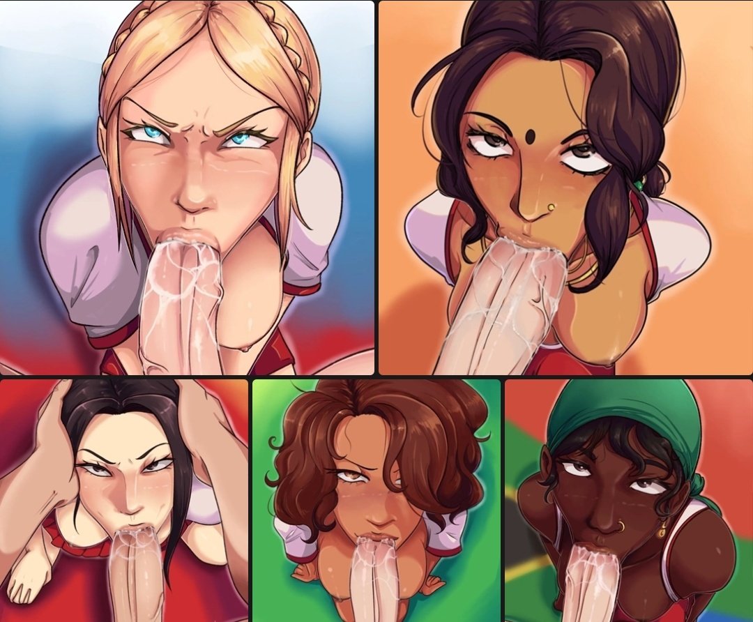 african female, blowjob, brazil, brazilian female, breasts, brics, busty, china, chinese female, defeated, edited, female, glaring, india, indian female, interracial, male, national personification, on knees, oral, penis, russia, russian female, s0 underrated, south africa, themed clothes