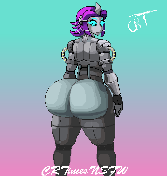 animated, ass, ass jiggle, bukkake, crtimesnsfw, cum, cum on ass, cumshot, ejaculation, female, huge ass, jiggling ass, pixel animation, pixel art, robot, robot girl, robot humanoid, shaking, shaking ass, shaking butt, teasing, victoria (geargrinder44)