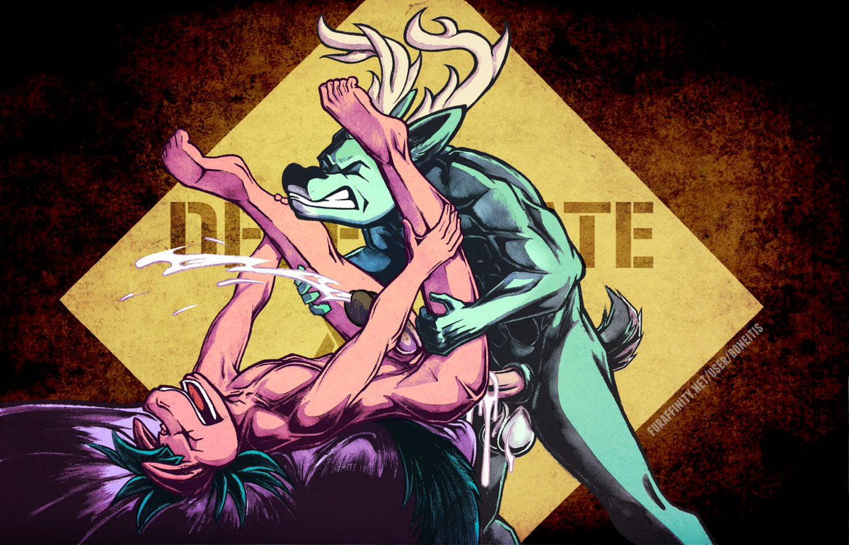 anal anthro antlers bed blue_hair boneitis cervine deer english_text equine feet friendship_is_magic fur furry green_fur harmful_opinions horn horse humanoid_feet humanoid_penis male mammal my_little_pony penis pink_fur pony text tl;dr_(character) yaoi