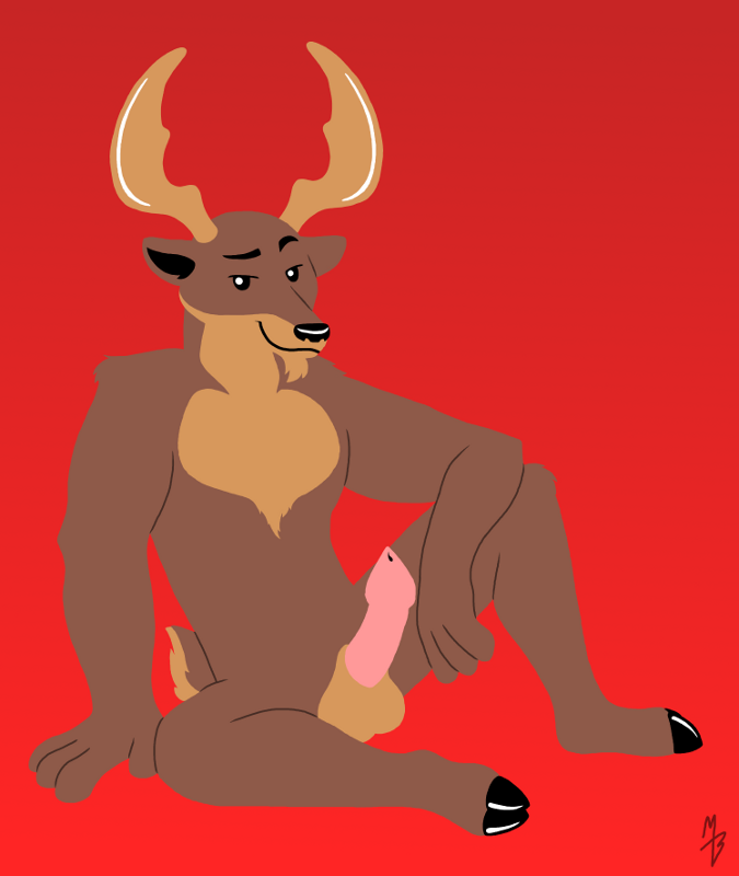 2015 balls buckshot_(speedrunners) cervine deer lollipoppaintbrush male mammal penis solo speedrunners