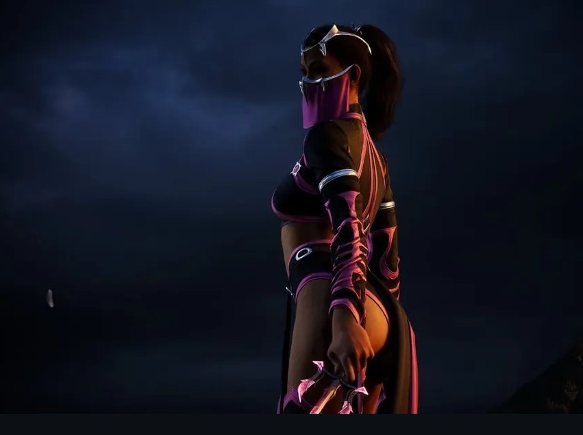 asian asian_female big_ass breasts field field_background mileena mileena_(mk:deception) mileena_(new_era) mortal_kombat mortal_kombat_1_(2023) veil