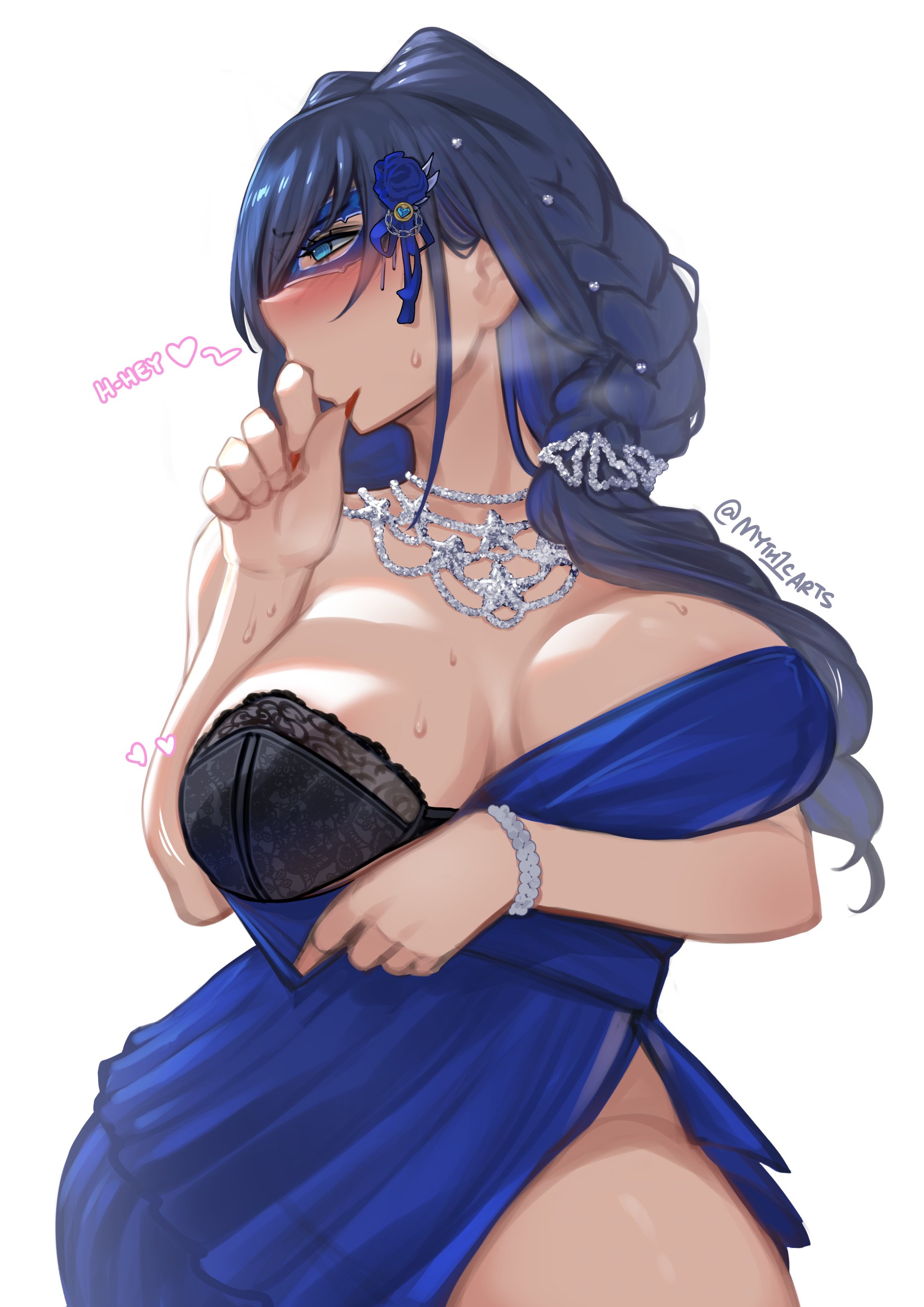 1girls, clothed, clothing, female, hololive, hololive english, large breasts, light skin, light-skinned female, myth1c, myth1carts, ouro kronii, virtual youtuber