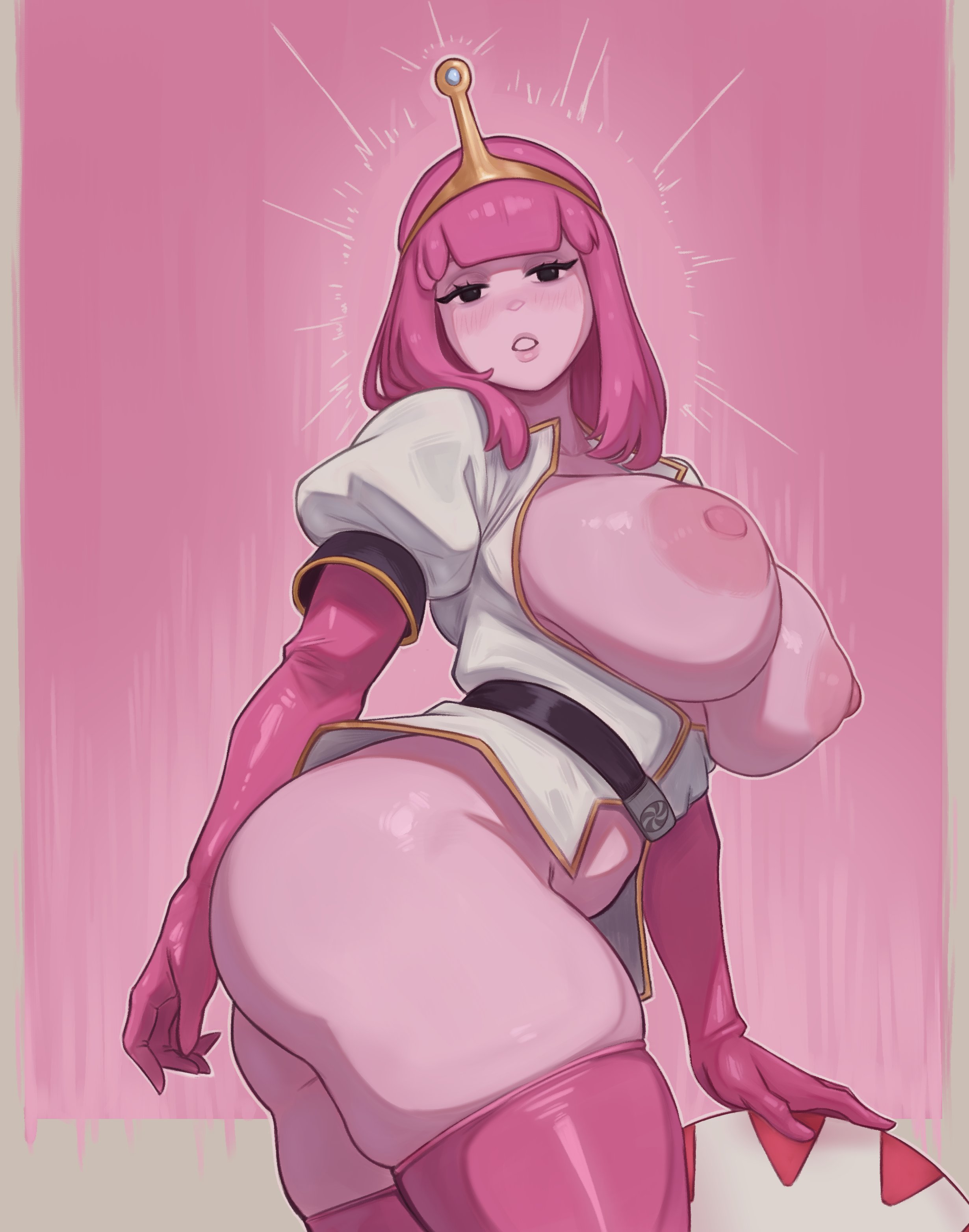 1girls, adventure time, ass, ass bigger than head, big areola, big breasts, big nipples, big thighs, breasts, breasts bigger than head, breasts out, bubble ass, bubble butt, busty, busty female, curvy, curvy body, curvy female, curvy figure, curvy hips, fat ass, hadago, hourglass figure, huge breasts, partially clothed, princess bubblegum, stockings, thick ass, thick legs, thick thighs, thighs, thunder thighs, thunderthighs, tits, tits bigger than head, tits out, venus body, wide hips, wide thighs