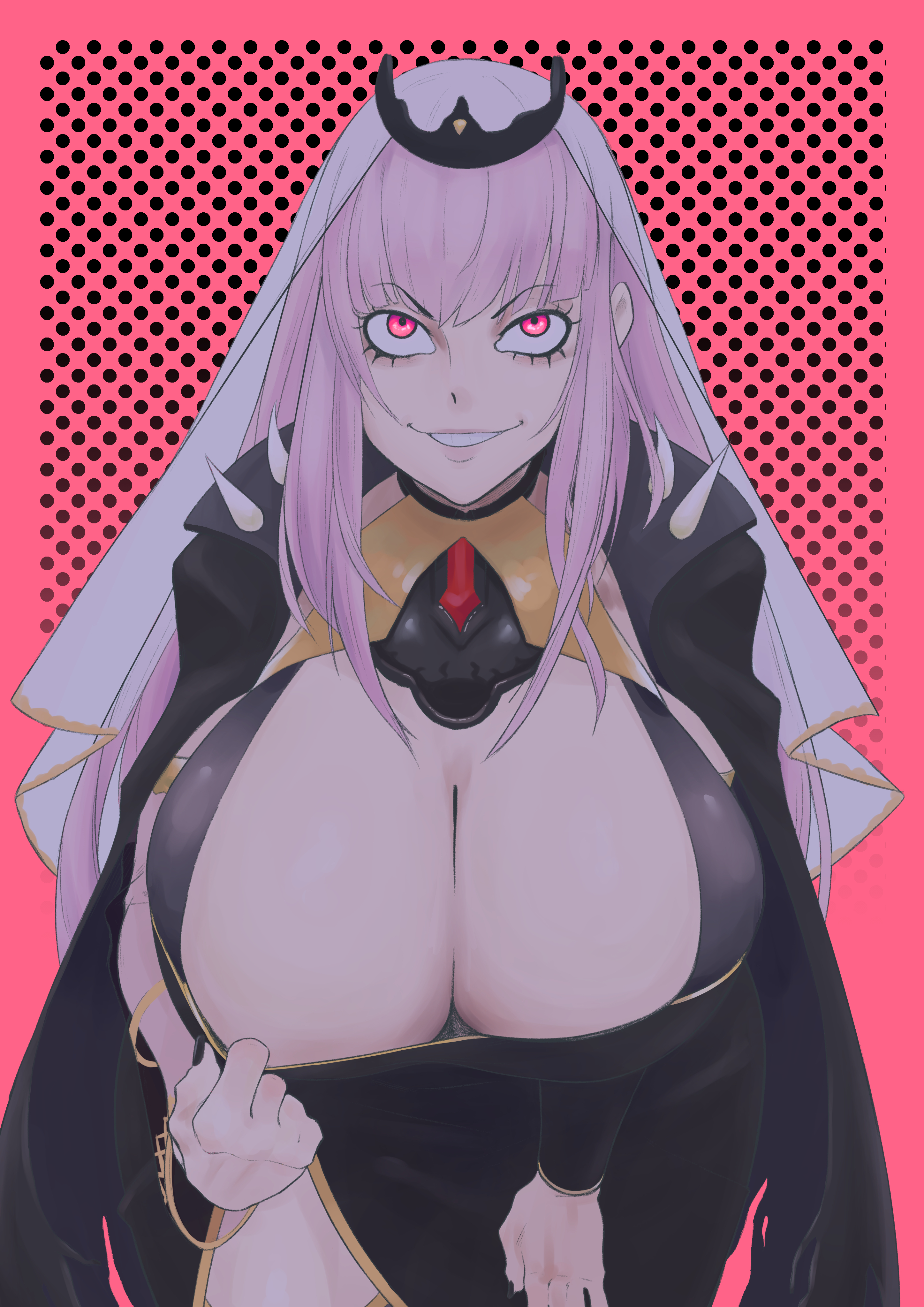 breasts, cumdumpsonic, female, glowing eyes, hololive, hololive english, huge breasts, massive breasts, mori calliope, teasing, virtual youtuber, vtuber