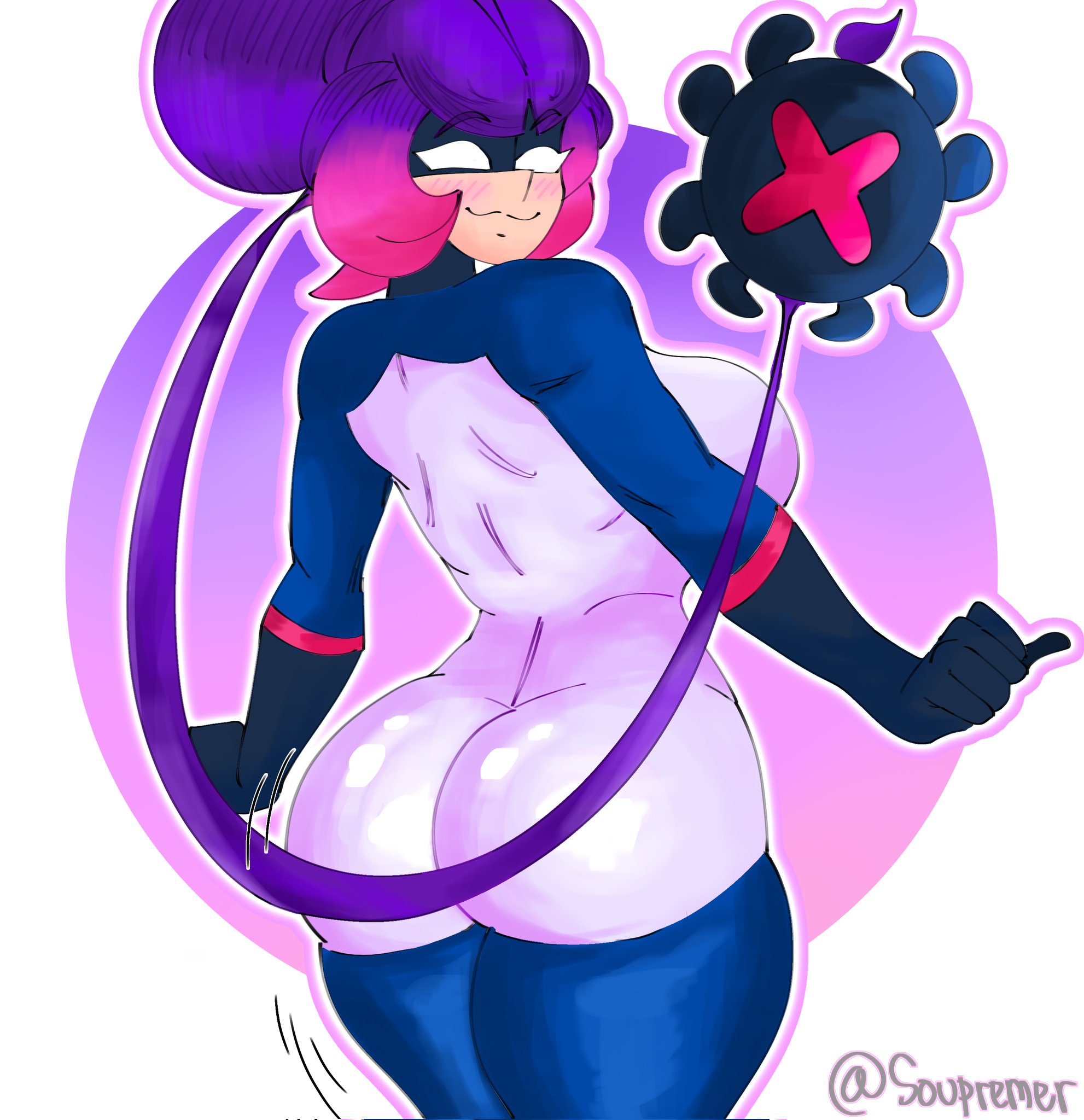 amazing charlie (brawl stars), brawl stars, charlie (brawl stars), female, soupremer, tagme