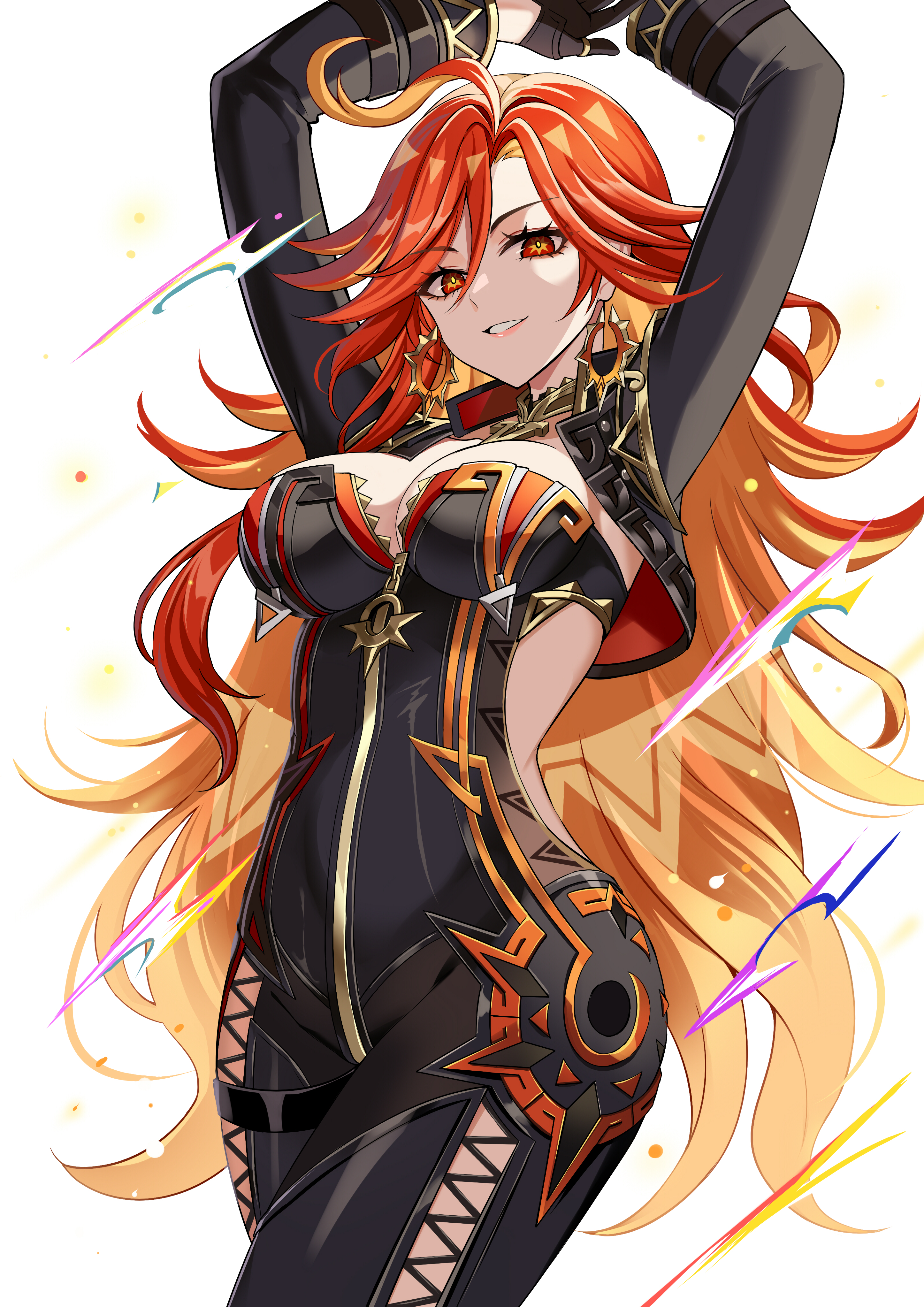 1girls, breasts, female, genshin impact, harimoji, mavuika (genshin impact), nude, nude female, tagme