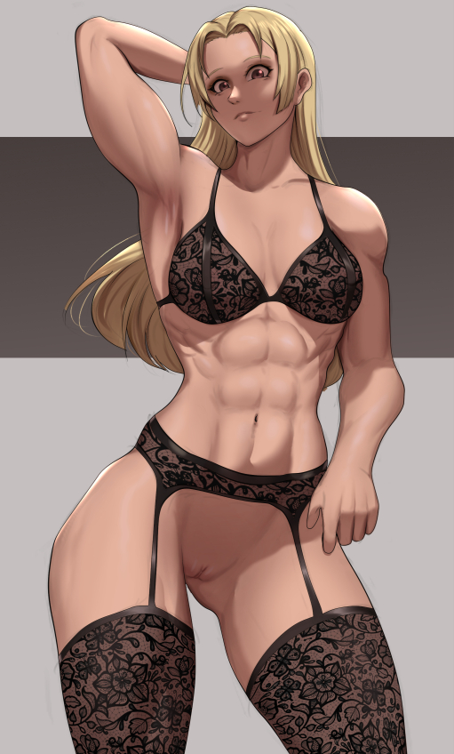 athletic_female female fluffydus jujutsu_kaisen muscular muscular_female tagme yuki_tsukumo