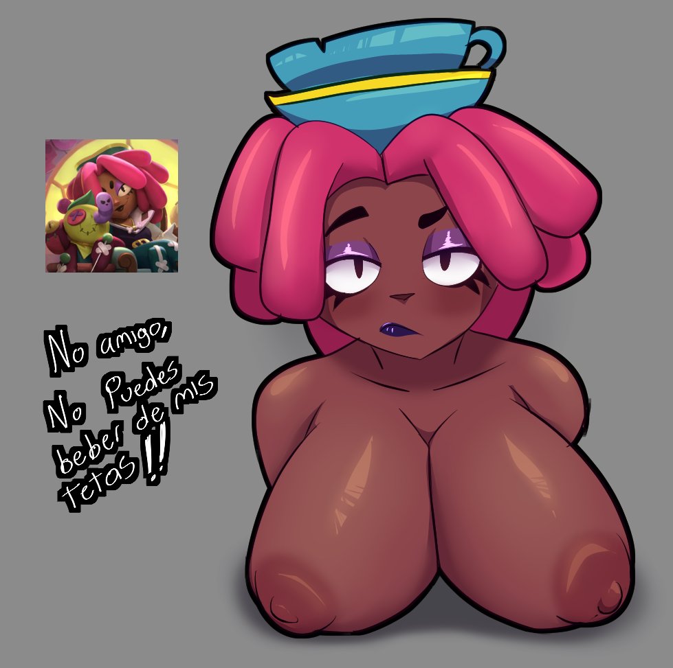 african female, black skin, black skinned female, brawl stars, dark skin, dark-skinned female, female, juju (brawl stars), milf