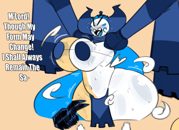 1boy breasts charlemagne_(dongwongtang) dongwongtang gigantic_ass huge_breasts loincloth male male_breasts male_shortstack offering_sex original_character pasties shortstack teapot_(body_type) transformation white_skin