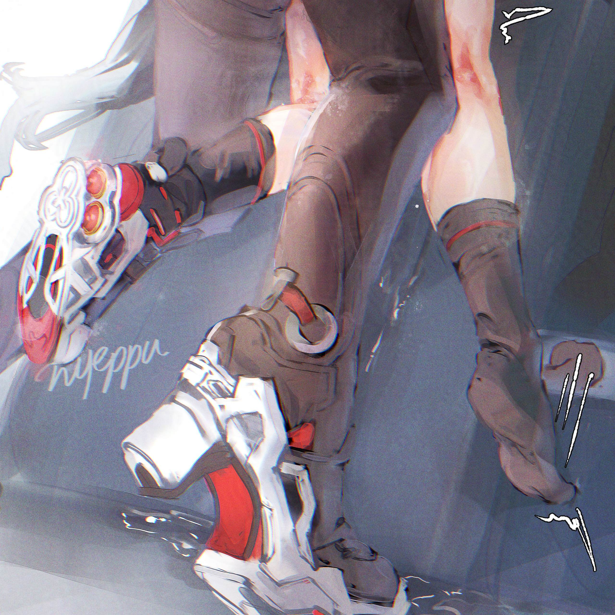 clothed, clothes, clothing, coralie (honkai impact), cum, cum drip, cum dripping, dominant female, feet off ground, female, female focus, female only, fucked, fucked from behind, fucked into submission, fucked silly, heels, height difference, helia (honkai impact 3rd), honkai (series), honkai impact 3rd, hoyoverse, implied sex, implied sex from between legs, larger female, shoes, shorter female, size difference, smaller female, socks, submissive female, taller female, trembling, trembling for pleasure, yuri