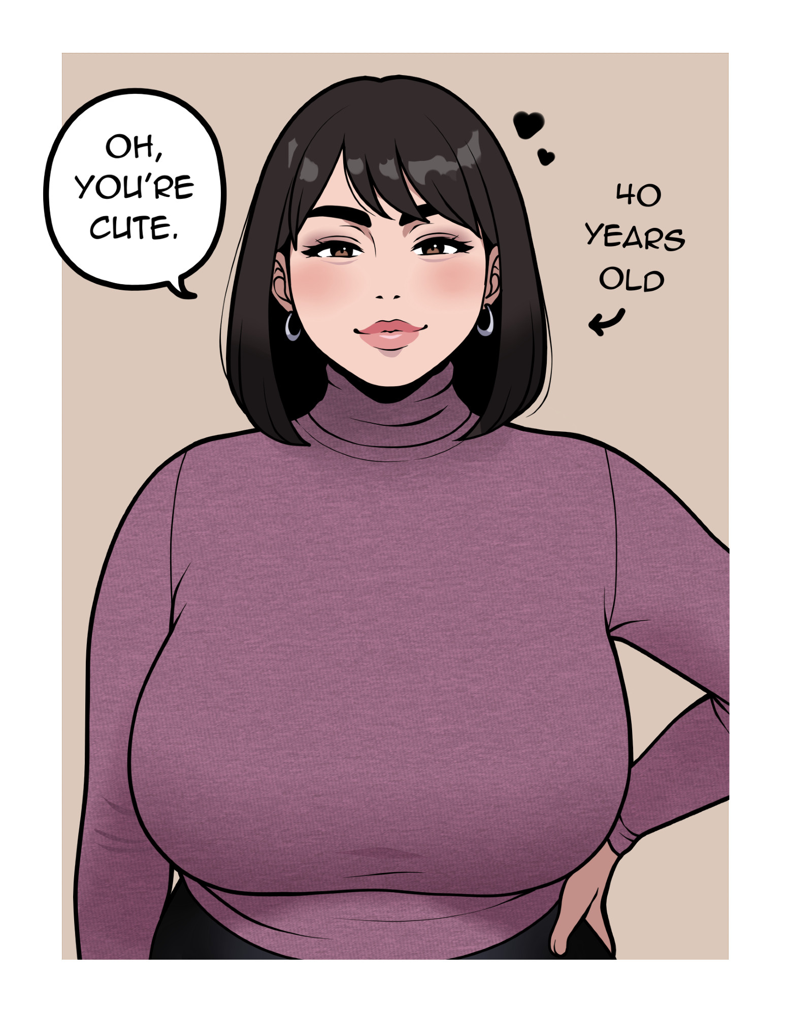 1girls, big breasts, breasts, female, female focus, female only, heart symbol, horny female, jam-orbital, large breasts, light skin, light-skinned female, milf, solo, solo female, solo focus