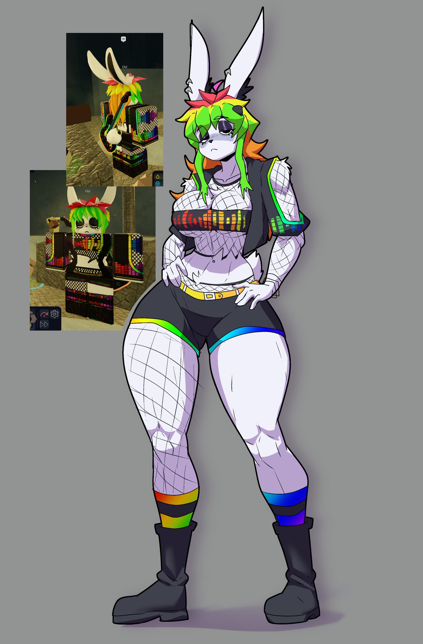 1girls, 2025, anthro, breasts, clothed, clothing, female, female only, furry, furry female, furry only, gift art, rabbit, rabbit ears, rabbit girl, reference image, roblox, roblox avatar, robloxian, solo, sozokuu, stomach, tagme, thighs
