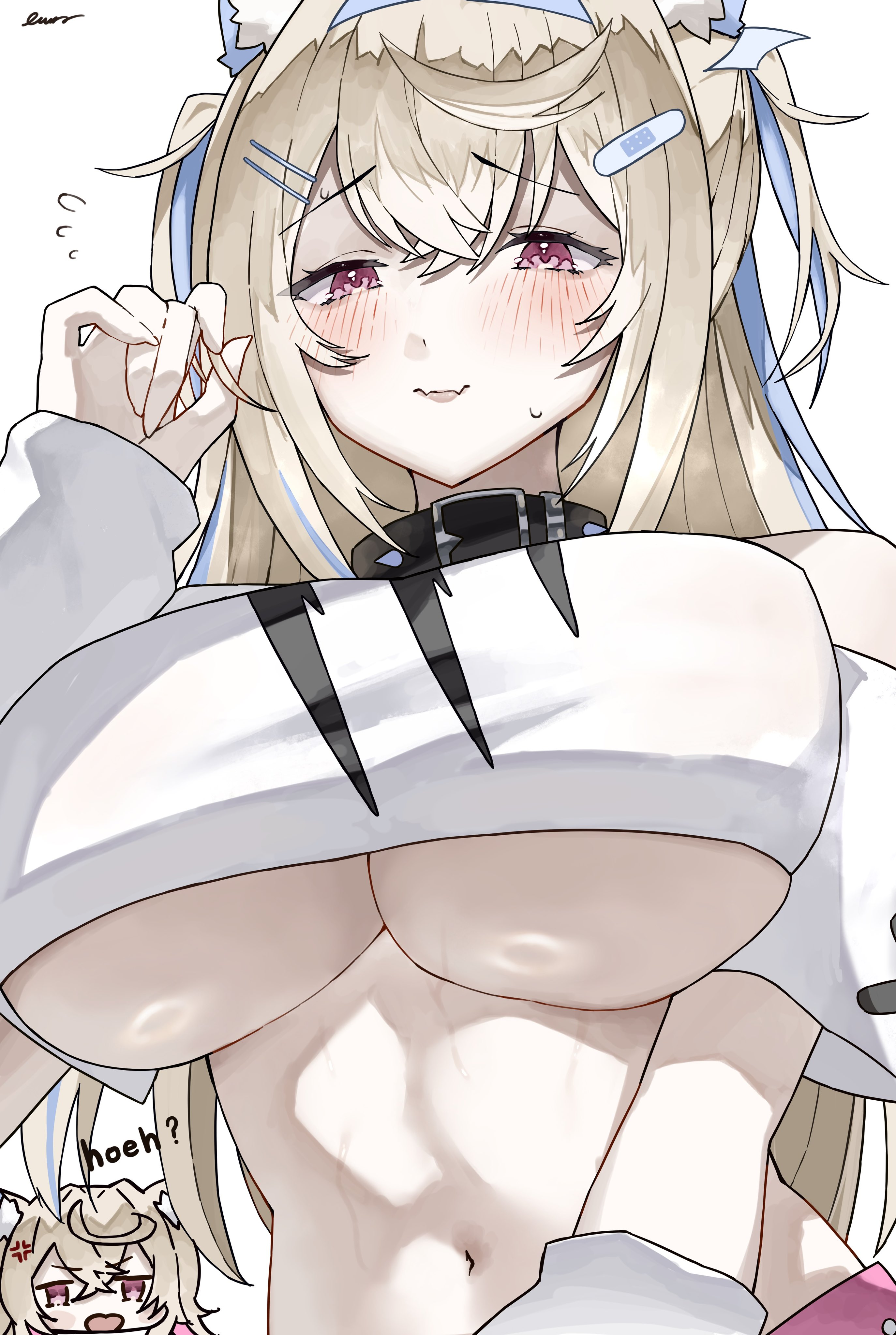 1girls, breasts, ewn, female, fuwamoco, fuwawa abyssgard, hololive, hololive english, hololive english -advent-, light skin, light-skinned female, mococo abyssgard, tagme, underboob, virtual youtuber