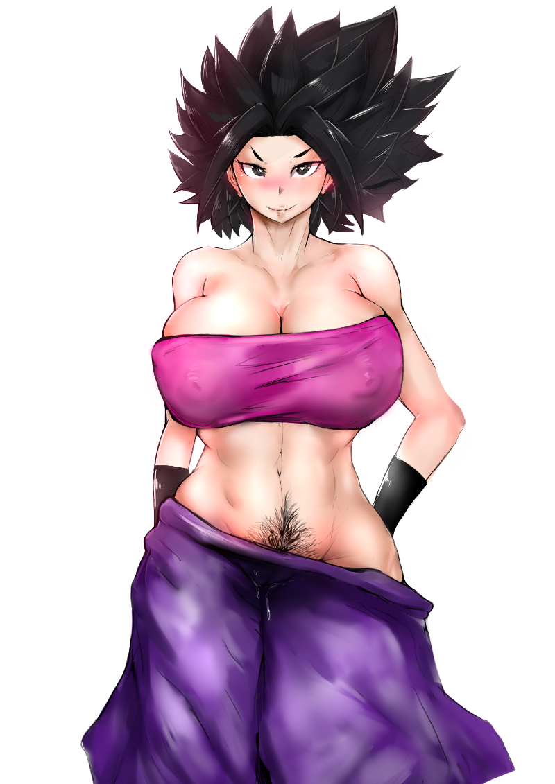 1girls, abs, big breasts, blush, breasts, caulifla, cleavage, dragon ball, dragon ball super, erect nipples, female, huge breasts, midriff, muscular, muscular female, navel, nipple outline, nipples, novaxxy, pubic hair, pussy, saiyan, solo, vaginal secretions
