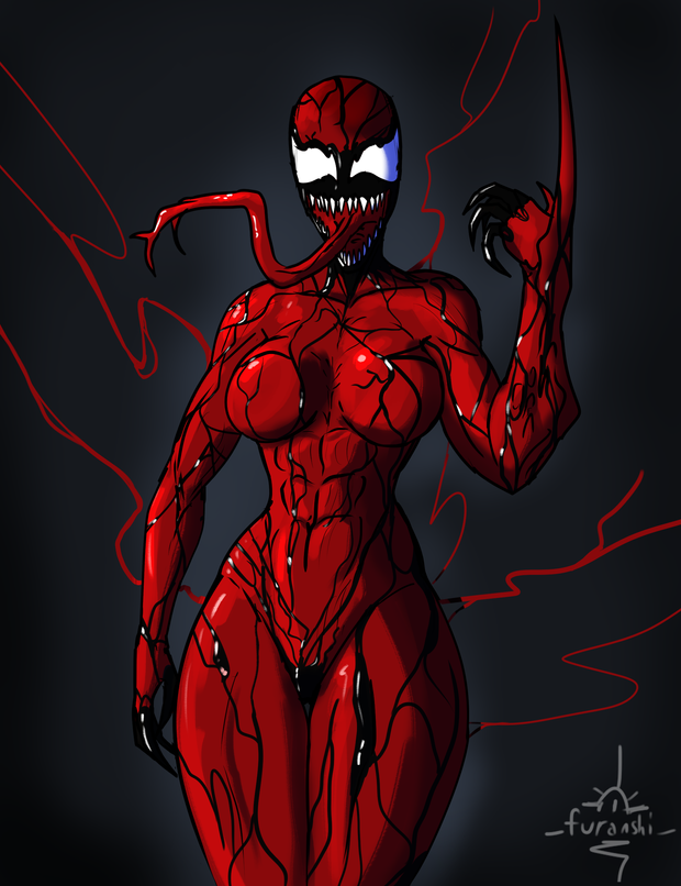 carnage_(marvel) furanshi marvel marvel_comics she-carnage symbiote