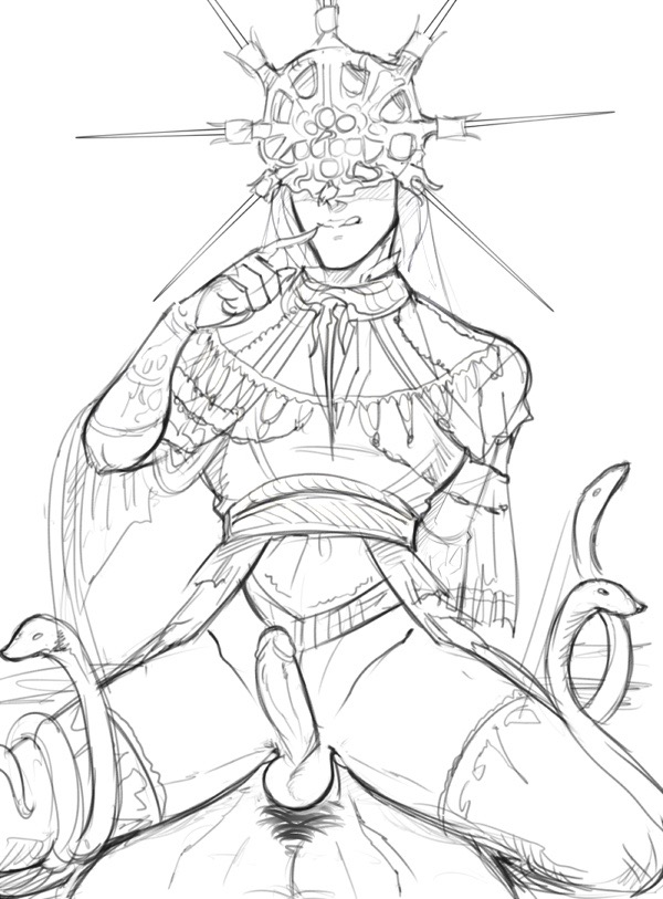 2boys, canon crossdressing, crossdressing, dark souls, dark sun gwyndolin, deity, erection, femboy, fromsoftware, gay, male, male only, monochrome, penis, sketch, tagme, thighhighs, yaoi