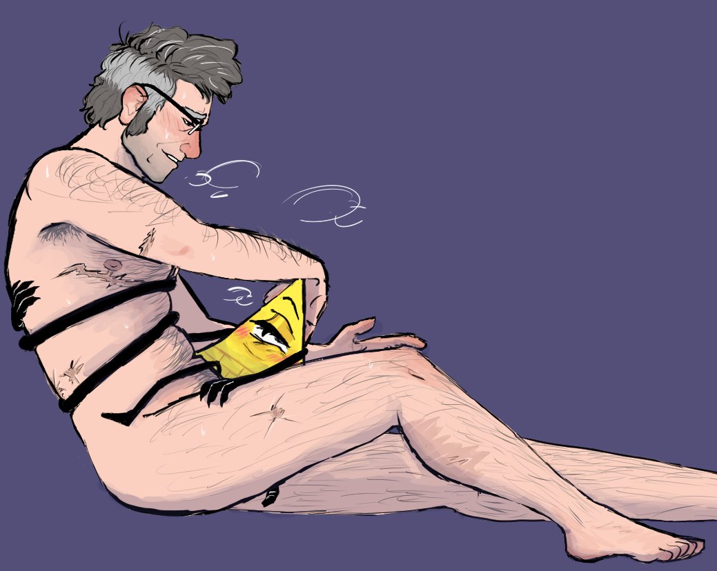 1_eye 2024 ambiguous_gender andromorph arms_around_partner bill_cipher blush bodily_fluids body_hair breath cuntboy demon digital_drawing_(artwork) digital_media_(artwork) disney duo elderly elderly_male euclidean eye_of_providence eyewear eyewear_only feet ford_pines glasses glasses_only gravity_falls grey_background grey_hair hair half-closed_eyes hand_on_head hholyblade human human_on_demon intersex intersex/ambiguous larger_andromorph larger_intersex long_arms mammal mastectomy_scar narrowed_eyes nipples nude nude_andromorph on_lap on_top purple_background scar scars scissoring sex side_view simple_background sitting size_difference smaller_ambiguous smile stanford_pines sweat toes vaginal_penetration wearing_glasses yellow_body