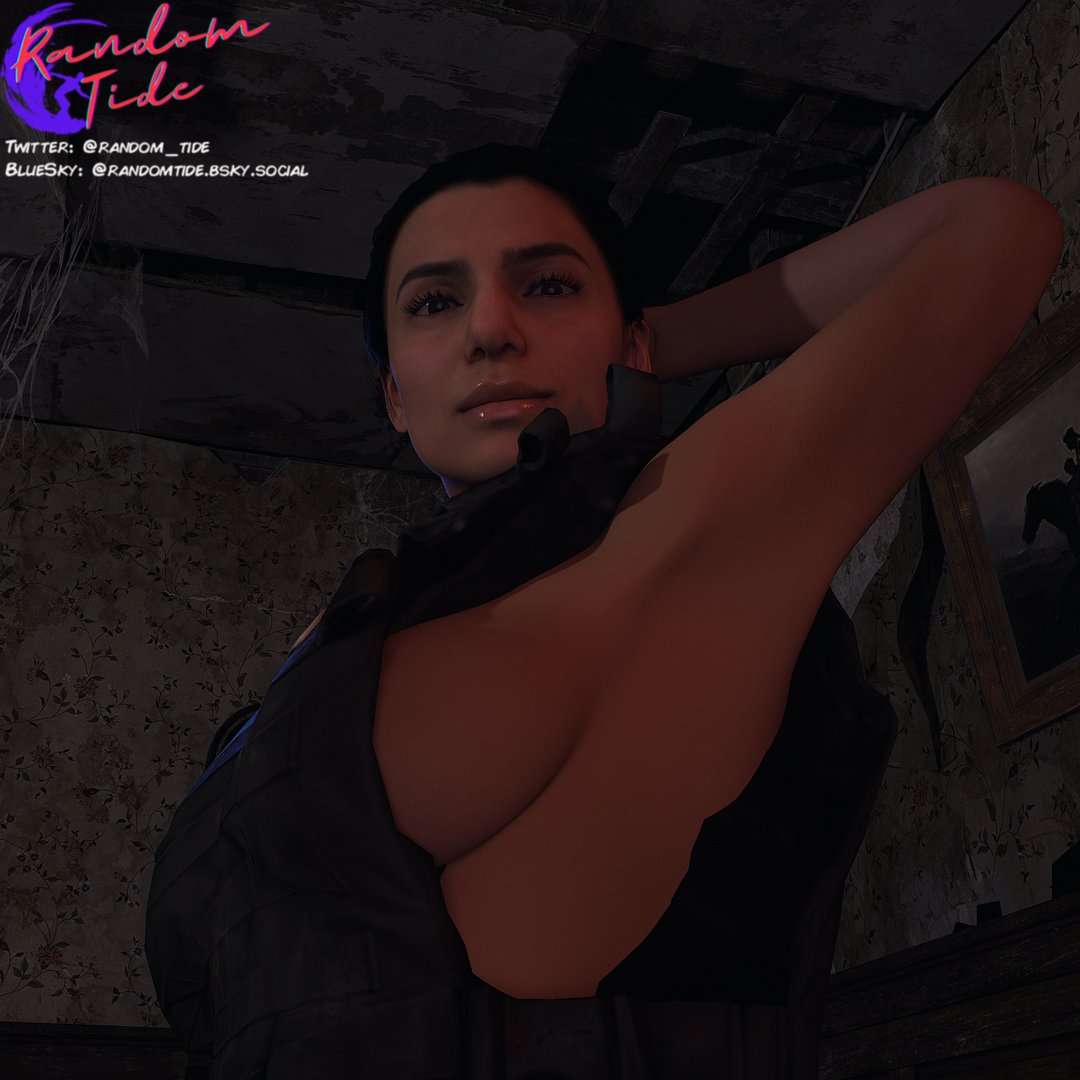 armpit armpit_fetish armpits black_hair call_of_duty call_of_duty_modern_warfare claudia_doumit farah_karim nsfw random_tide