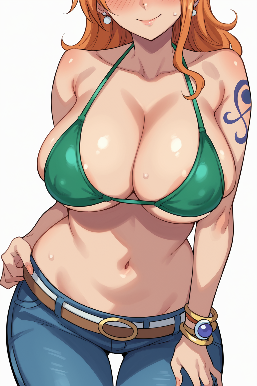 ai_generated female female_only nami_(one_piece) one_piece softcorewaifu