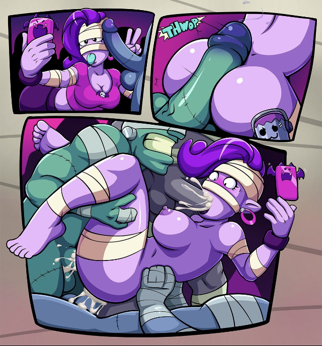 brawl stars, comic, emz (brawl stars), female, frank (brawl stars), supercell
