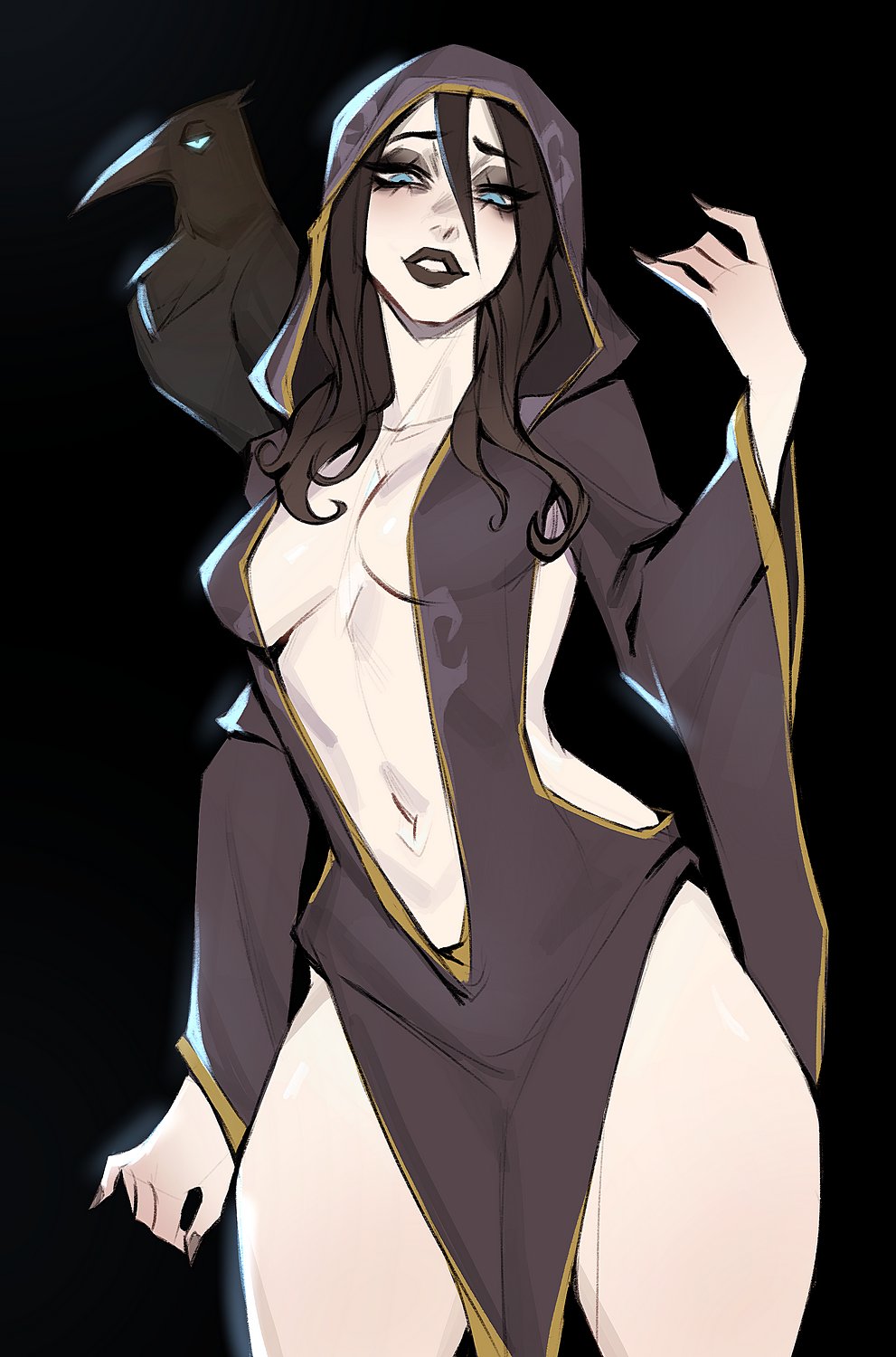 1girls cleavage female nocturnal skyrim the_elder_scrolls ykshelter
