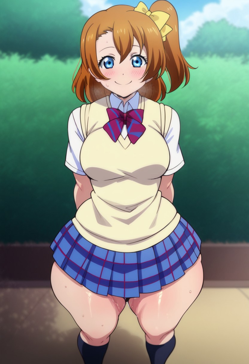 ai_generated big_ass bottom_heavy female huge_ass kousaka_honoka love_live! love_live!_school_idol_project thick_thighs wide_hips