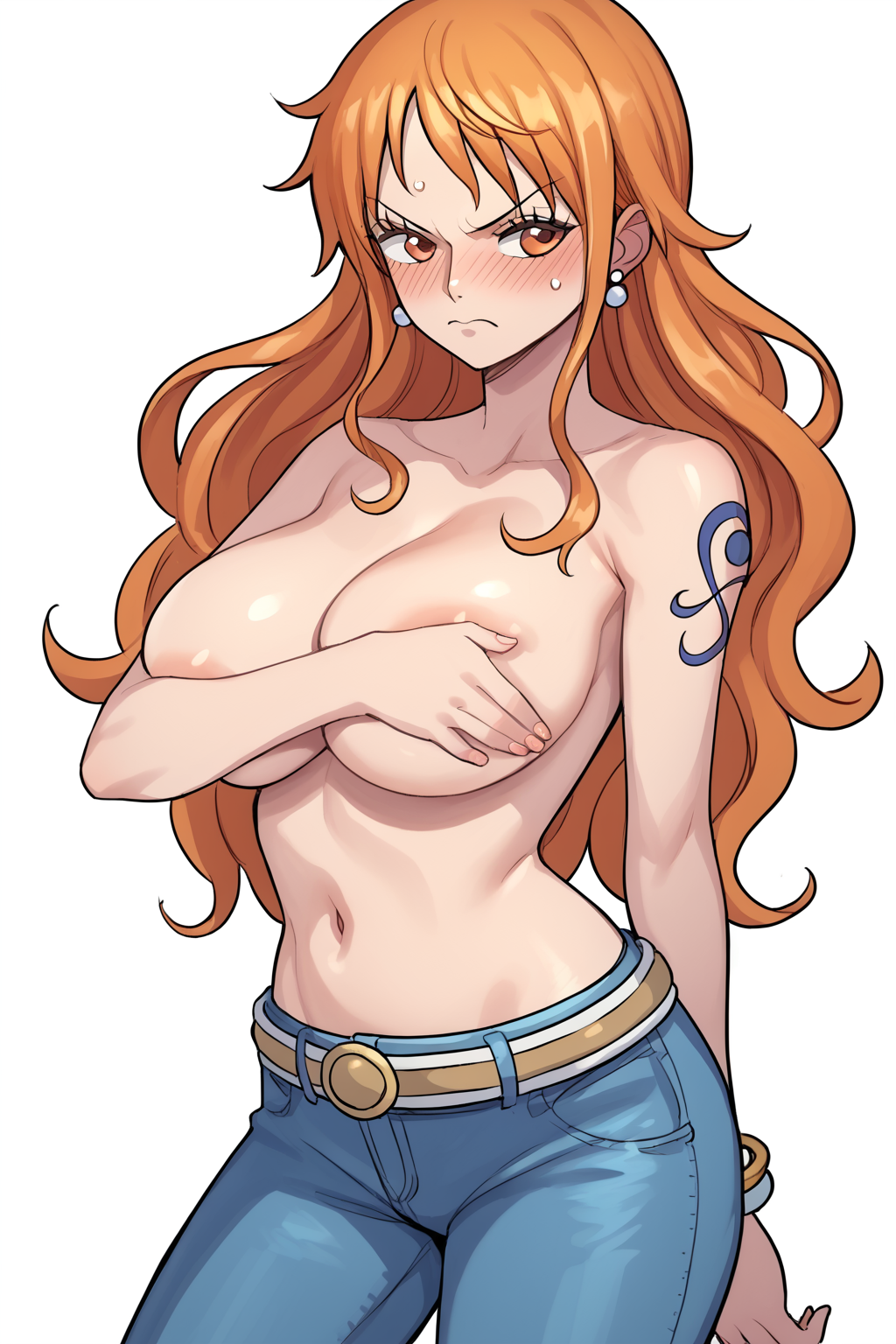 ai_generated female female_only nami_(one_piece) one_piece softcorewaifu