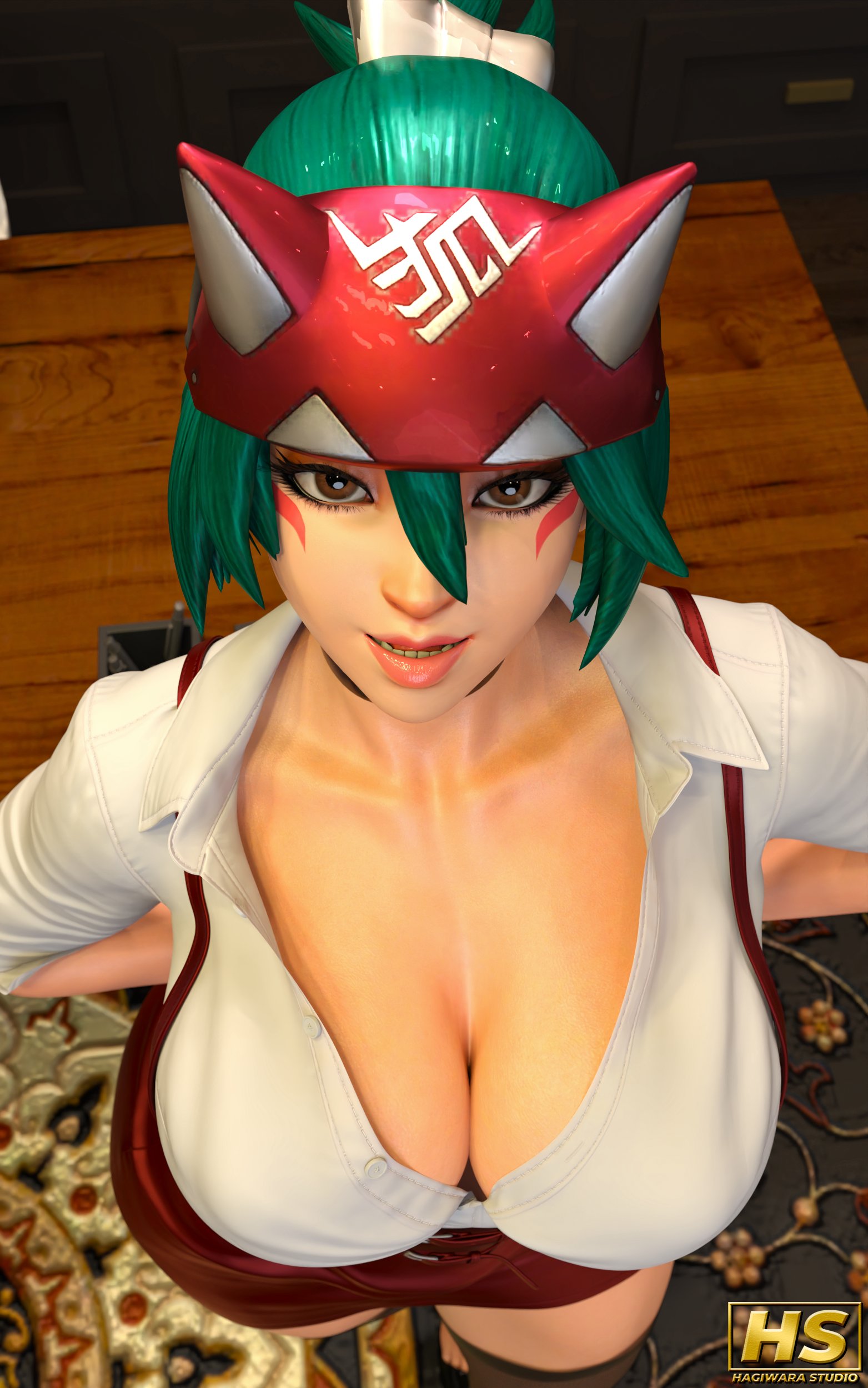 3d, ass, big ass, big breasts, breasts, curvaceous, female, female only, hagiwara studio, kiriko (overwatch), kiriko kamori, overwatch, overwatch 2, solo, solo female, tagme, thick thighs