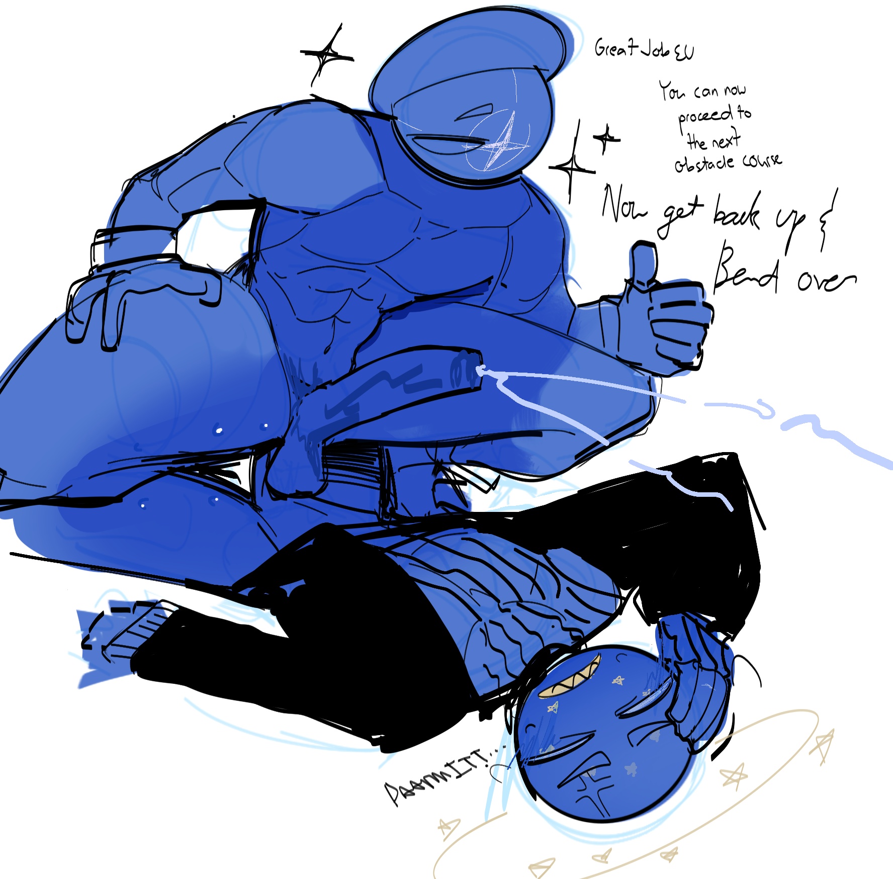 2boys, anal sex, clothed male nude male, countryhumans, cowgirl position, cum, cum while penetrated, european union (countryhumans), gay, male, male/male, muscular, muscular male, nato (countryhumans), oceanic pallete, power bottom, tagme