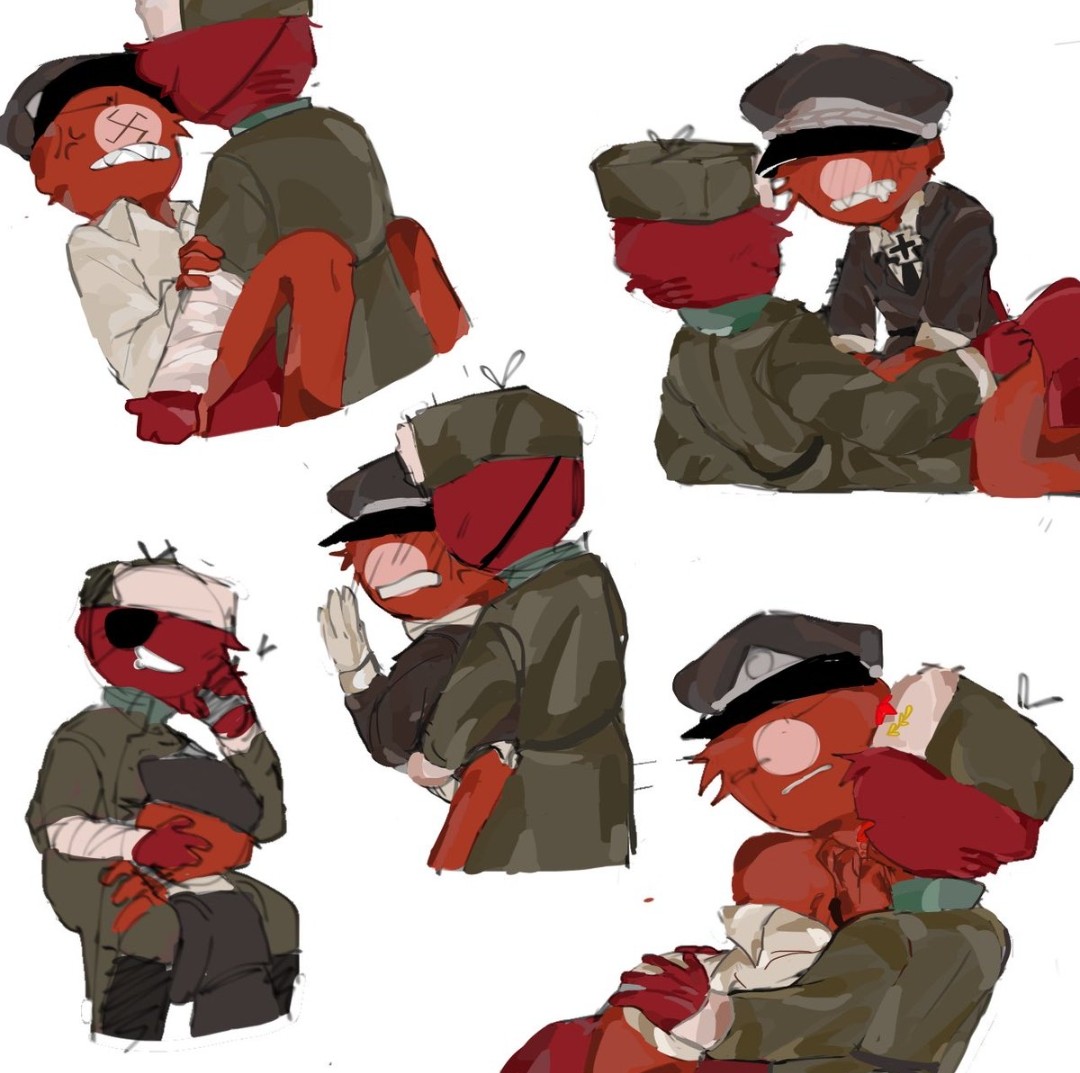 2boys countryhumans gay_sex male/male soviet_union soviet_union_(countryhumans) third_reich third_reich_(countryhumans) yaoi