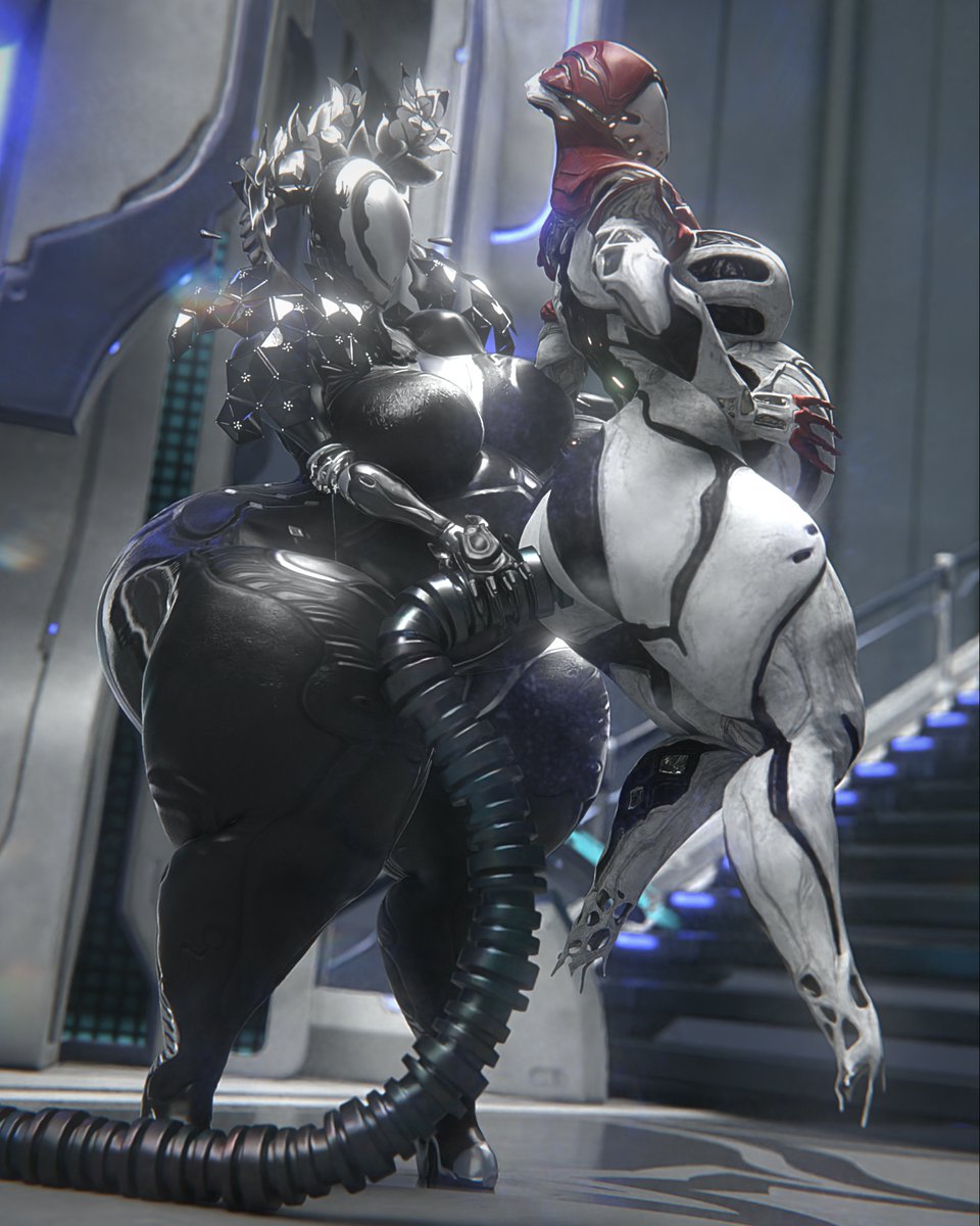 bbw big_ass big_breasts breasts bubble_butt cleavage female huge_ass huge_breasts inflation mag_(warframe) overweight qzk_forte thick_thighs warframe weight_gain wide_hips wisp_(warframe)