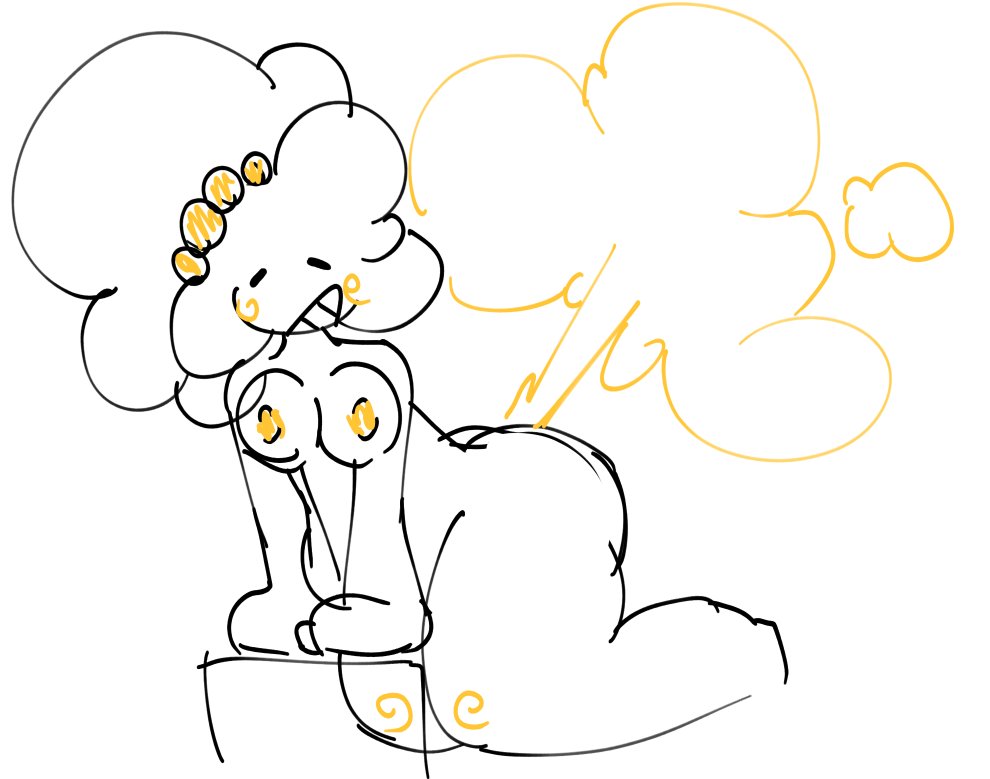 1girls 2d_(artwork) ass ass_bigger_than_breasts breasts breasts_out chubby chubby_female doodle fart fart_cloud fart_everywhere fart_fetish farting farts female female_only fluffy_hair jin_(bigbeefboober) kneeling nipples nude nude_female sourcherry707 thick_ass thick_thighs thighs yellow_nipples