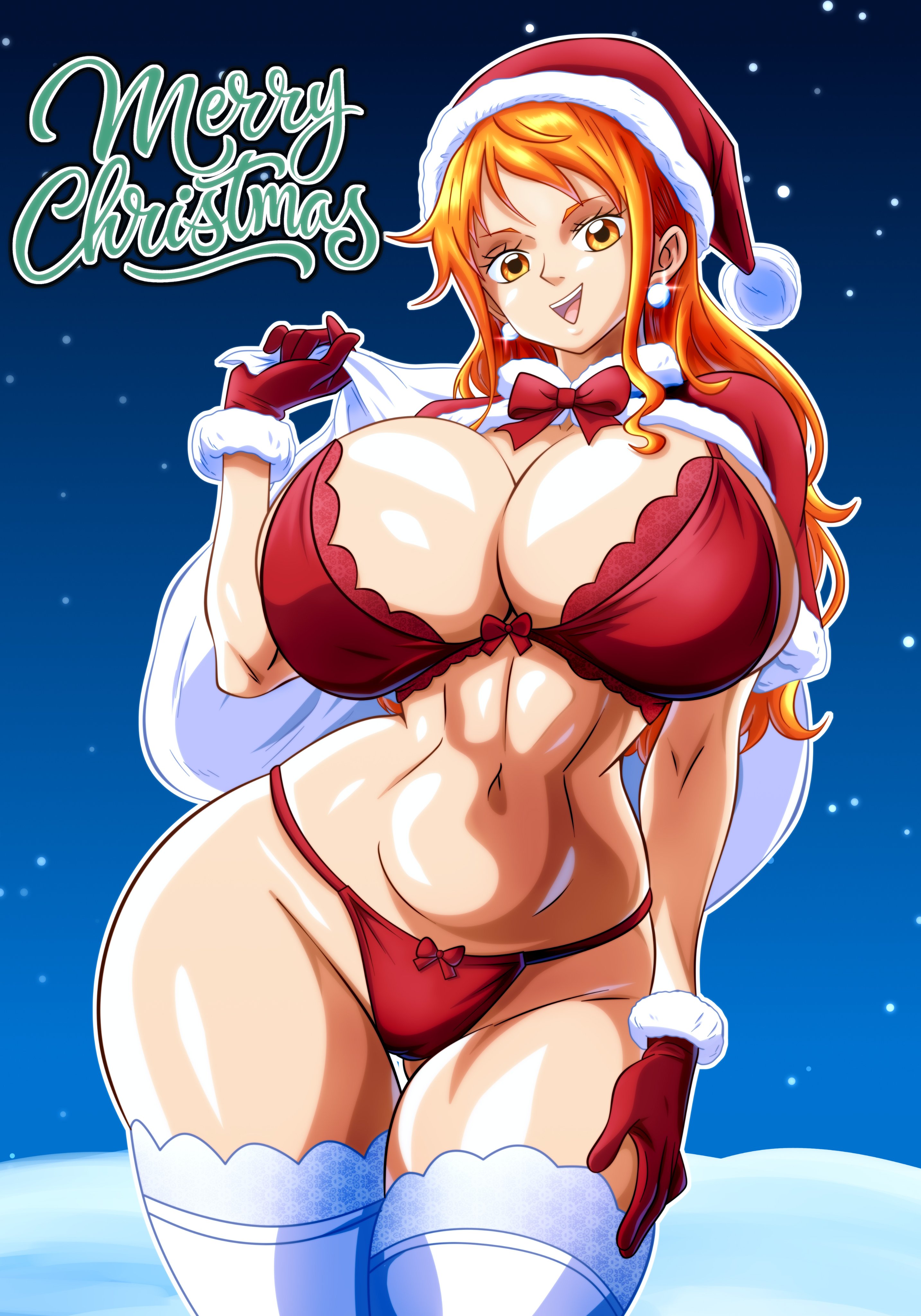 1girls, ass, big ass, big breasts, big butt, big hips, big thighs, bikini, breasts, breedable hips, brown eyes, caucasian, caucasian female, christmas, christmas clothing, christmas outfit, couple, couple sex, curvaceous, curvaceous female, curvaceous figure, curvy, curvy body, curvy female, curvy figure, female, female only, gigantic ass, gigantic butt, height difference, high quality, high resolution, hips, horse tail, huge ass, huge boobs, huge breasts, huge butt, huge hips, huge thighs, lingerie, long hair, massive areolae, massive ass, massive boobs, massive breasts, massive butt, massive hips, massive thighs, nami (one piece), one piece, orange hair, orange-haired female, panties, pussy, santa costume, santa dress, santa hat, santa lingerie, sexy, sexy female, soul-z, soulzartist, thick thighs, thighs, voluptuous, voluptuous female, wide hips, wide thighs